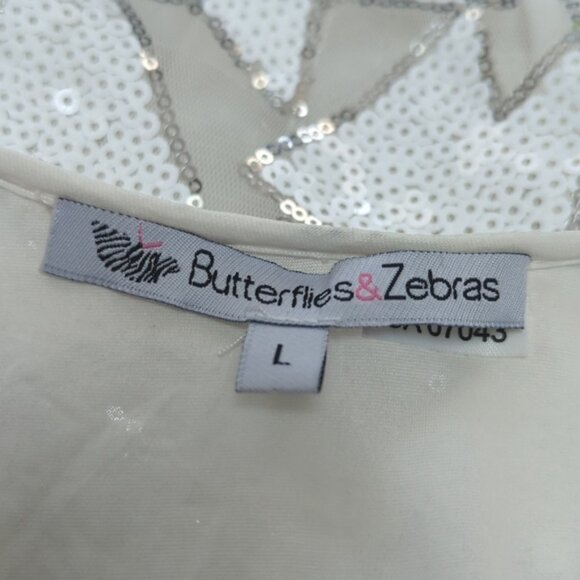 Long sequins geometric sleeveless tunic blouse - Picture 5 of 7